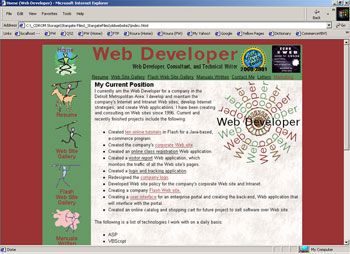 History - Chronological Order of Personal Websites